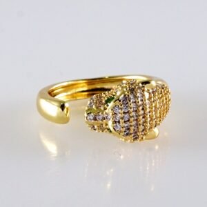 Women Ring/ Anillos Damas/ 14K Real Color/ Zircon Stone// R601