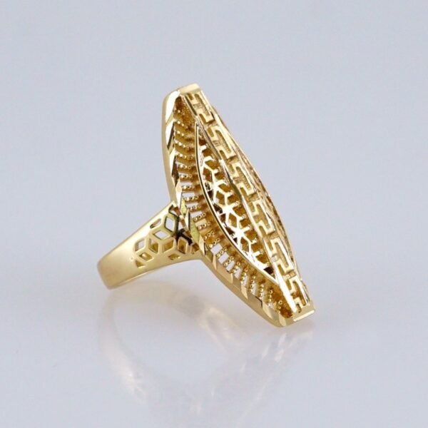 Women Ring/ Anillos Damas/  14K Real Color/ Plain// R603 - Image 2