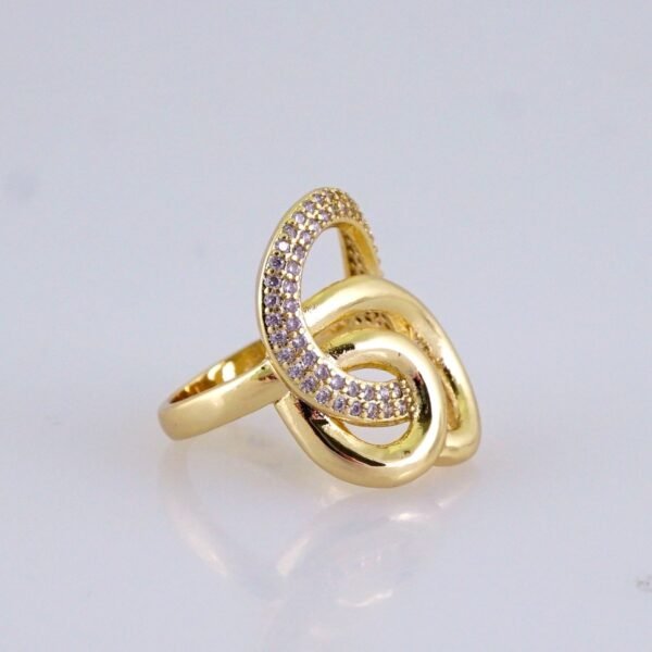 Women Ring/ Anillos Damas/ 14K Real Color/ Zircon Stone// R604 - Image 2