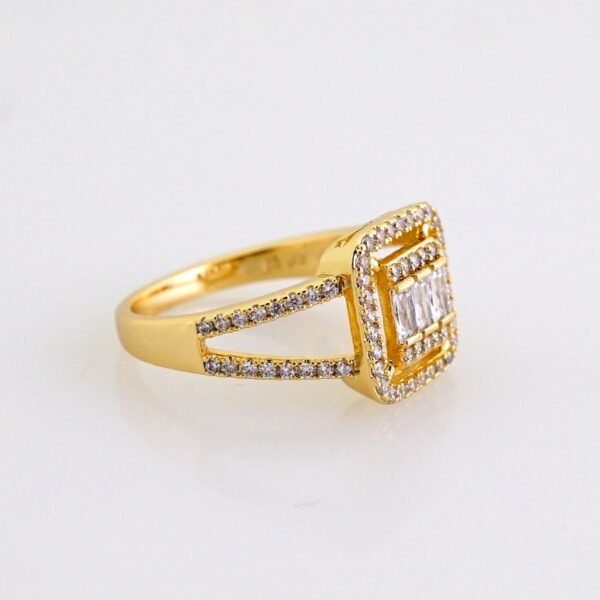 Women Ring/ Anillos Damas/ 14K Real Color/ Zircon Stone// R615 - Image 2