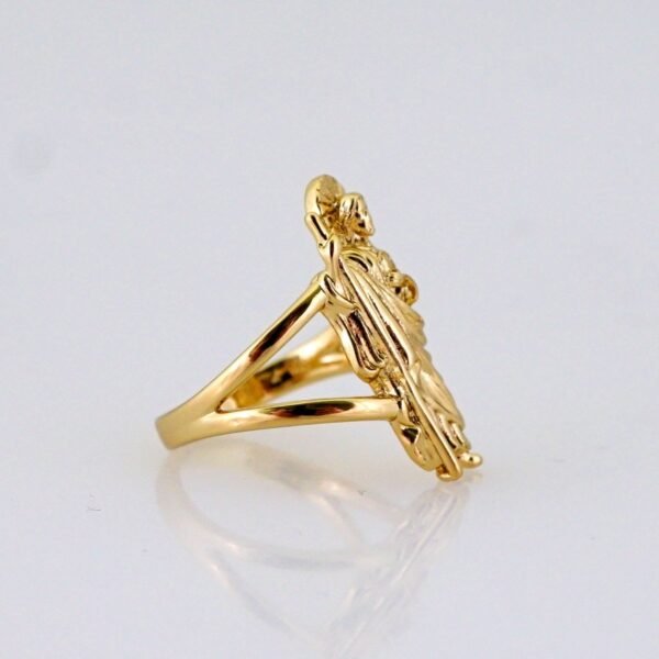 Women Ring/ Anillos Damas/ 14K Real Color/ Plain// R617 - Image 2