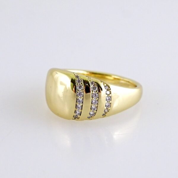Women Ring/ Anillos Damas/ 14K Real Color/ Zircon Stone// R623 - Image 2