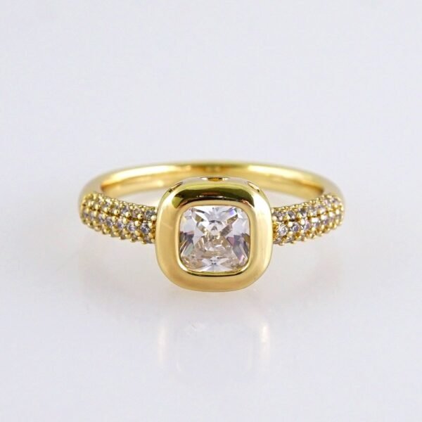 Women Ring/ Anillos Damas/ 14K Real Color/ Zircon Stone// R626