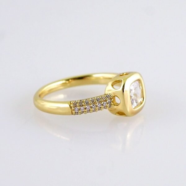 Women Ring/ Anillos Damas/ 14K Real Color/ Zircon Stone// R626 - Image 2
