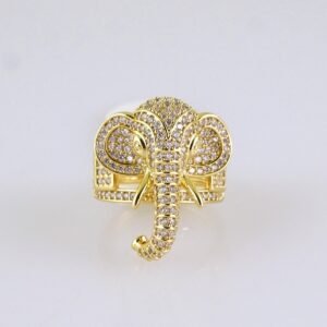 Women Ring/ Anillos Damas/  14K Real Color/ Zircon Stone/ Stainless Steel// R629