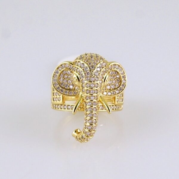 Women Ring/ Anillos Damas/  14K Real Color/ Zircon Stone/ Stainless Steel// R629