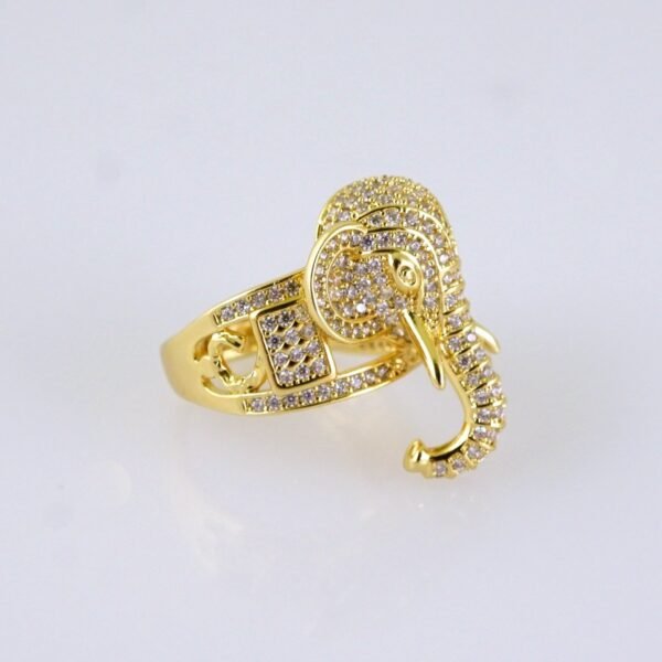 Women Ring/ Anillos Damas/  14K Real Color/ Zircon Stone/ Stainless Steel// R629 - Image 2