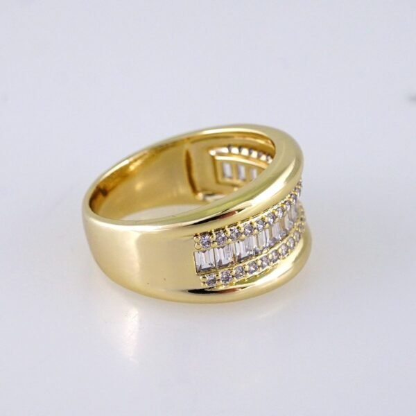 R635  RING - ANILLO - Zircon Stone - 14K Real Color - Image 2