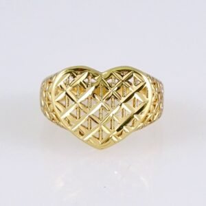 R641 RING - ANILLO - Plain - 14K Real Color