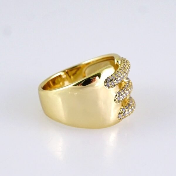 R642  RING - ANILLO - Zircon Stone - 14K Real Color - Image 2