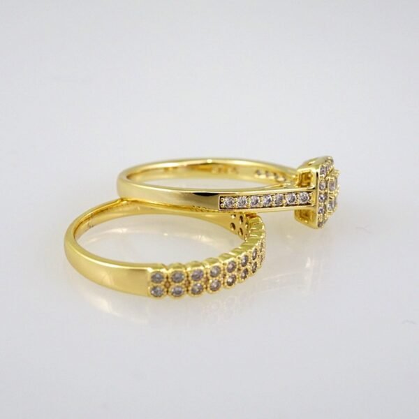 Women Ring/ Anillos Damas/ Wedding Ring/ Zircon Stone/ 14K Real Color// R080E - Image 2