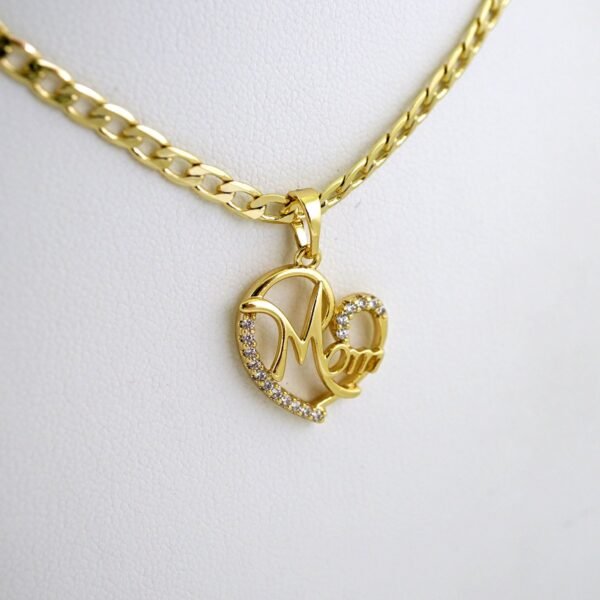 Cadenas & Colgantes/ Chain W/Pendants/ 14K Real Color/ Zircon Stone/ 3mmx45cm// SET1180 - Image 2