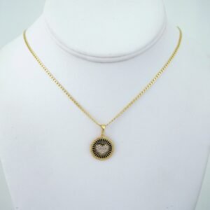 Cadenas & Colgantes/ Chain W/Pendants / 14K Real Color/ Zircon Stone/ 2mmx45cm// SET1245