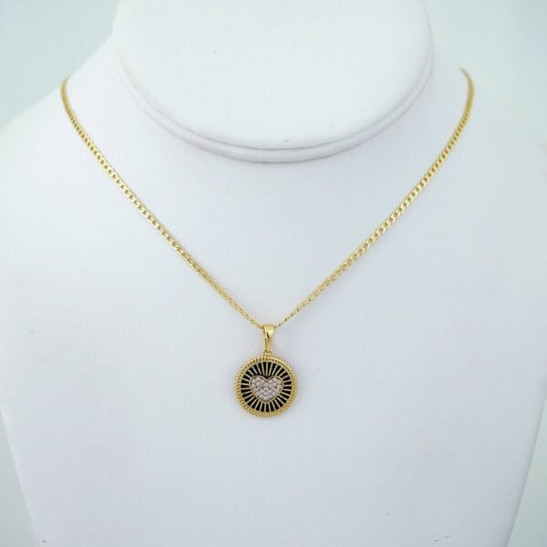 Cadenas & Colgantes/ Chain W/Pendants / 14K Real Color/ Zircon Stone/ 2mmx45cm// SET1245