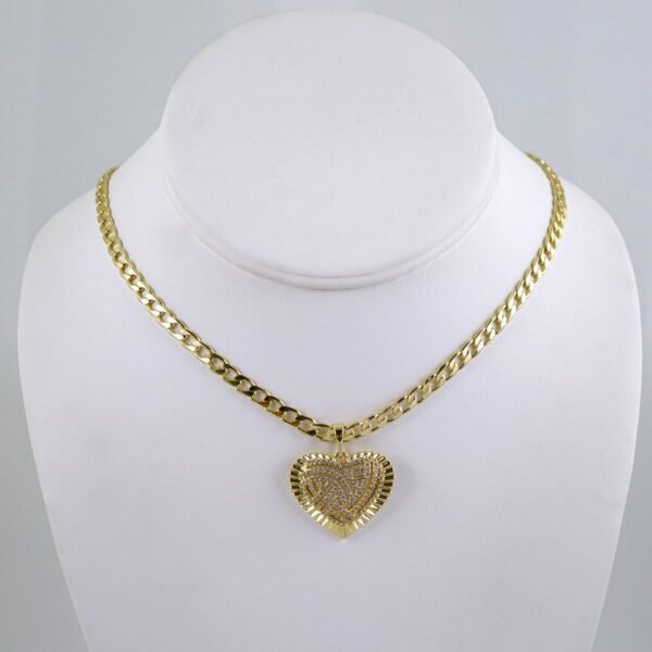 Cadenas & Colgantes/ Chain/Pendants/ Zircon Stone/ 14K Real Color/ 4mmx45cm// SET1293