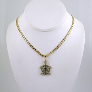 Cadenas & Colgantes/ Chain/Pendants/ Zircon Stone/ 14K Real Color/ 4mm// SET1294