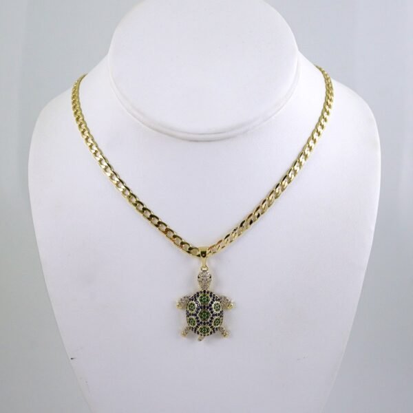 Cadenas & Colgantes/ Chain/Pendants/ Zircon Stone/ 14K Real Color/ 4mm// SET1294