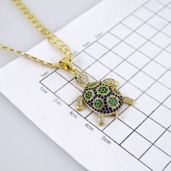 Cadenas & Colgantes/ Chain/Pendants/ Zircon Stone/ 14K Real Color/ 4mm// SET1294 - Image 3