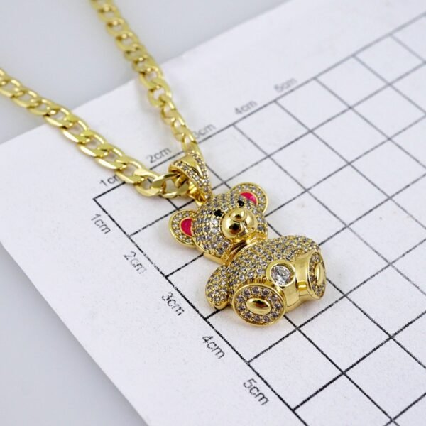 Cadenas & Colgantes/ Chain/Pendants/ Zircon Stone/ 14K Real Color/ 4mmx45cm// SET1295 - Image 3