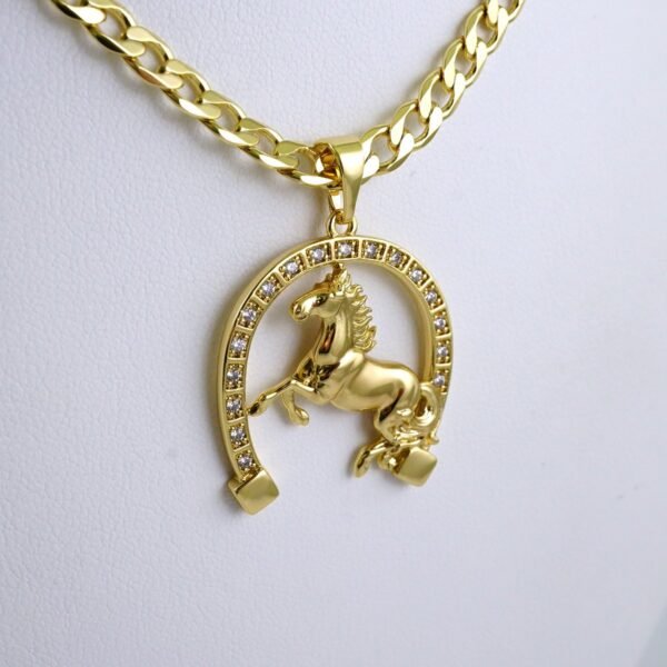 Cadenas & Colgantes/ Chain/Pendants/ Zircon Stone/ 14K Real Color/ 6mmx60cm// SET1296 - Image 2
