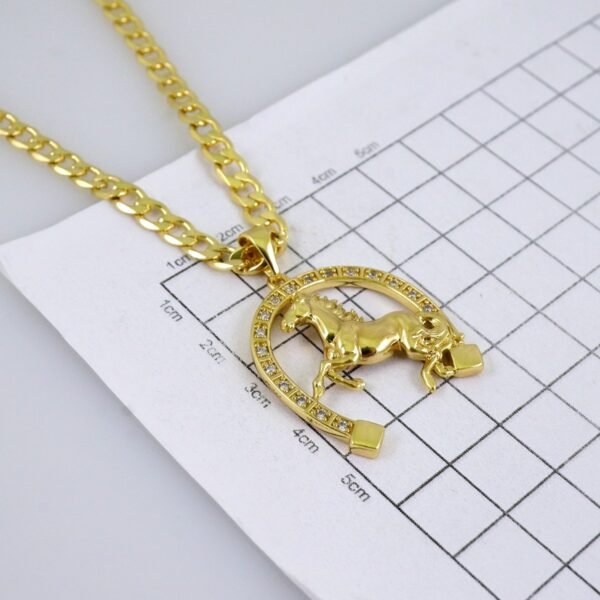 Cadenas & Colgantes/ Chain/Pendants/ Zircon Stone/ 14K Real Color/ 6mmx60cm// SET1296 - Image 3
