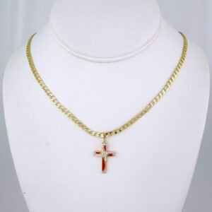 Cadenas & Colgantes/ Chain/Pendants/ Zircon Stone/ 14K Real Color/ 3mmx45cm// SET1298