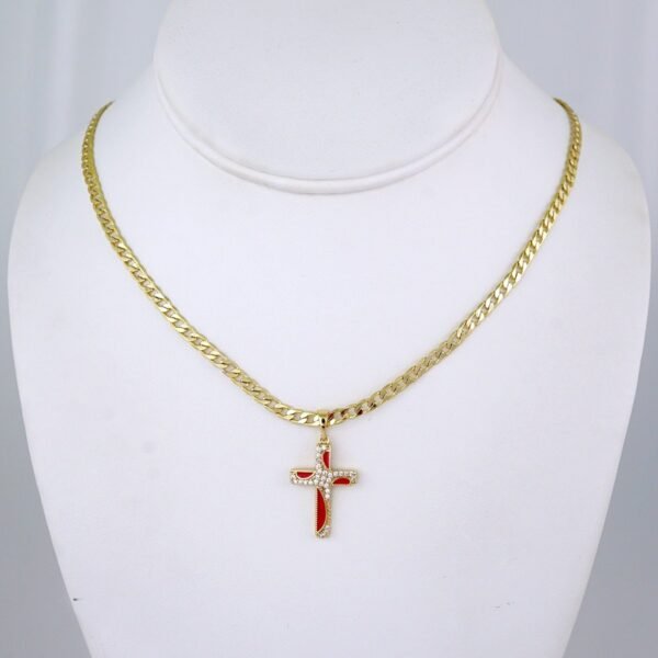 Cadenas & Colgantes/ Chain/Pendants/ Zircon Stone/ 14K Real Color/ 3mmx45cm// SET1298