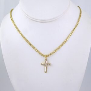 Cadenas & Colgantes/ Chain/Pendants/ Zircon Stone/ 14K Real Color/ 3mmx45cm// SET1299