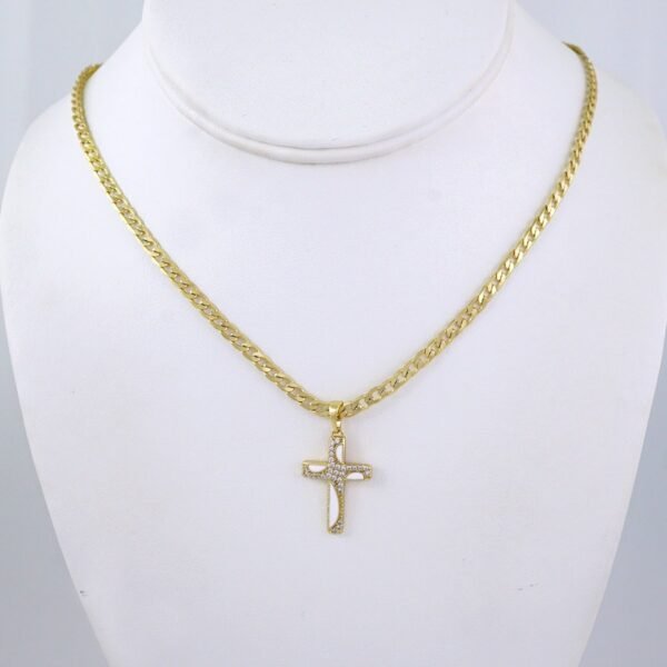 Cadenas & Colgantes/ Chain/Pendants/ Zircon Stone/ 14K Real Color/ 3mmx45cm// SET1299