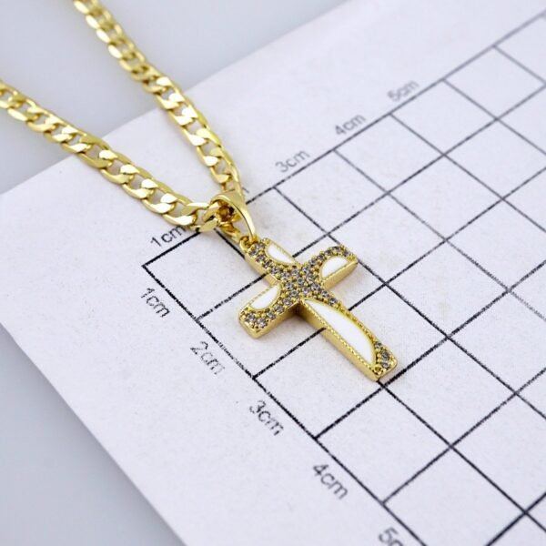 Cadenas & Colgantes/ Chain/Pendants/ Zircon Stone/ 14K Real Color/ 3mmx45cm// SET1299 - Image 3