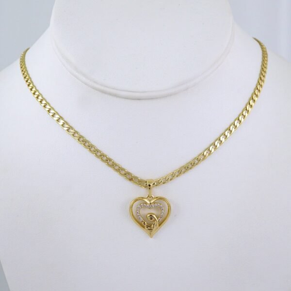Cadenas & Colgantes/ Chain/Pendants/ Zircon Stone/ 14K Real Color/ 3mmx45cm// SET1300