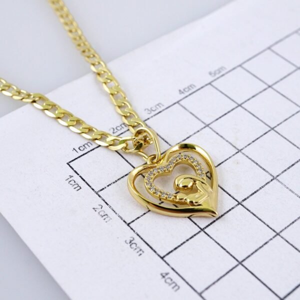 Cadenas & Colgantes/ Chain/Pendants/ Zircon Stone/ 14K Real Color/ 3mmx45cm// SET1300 - Image 3