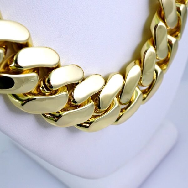 Cadenas/ Chain / 14K Real Color/Plain/ Cierre Original/ 25mmx60cm// SET1311 - Image 2