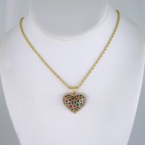 Cadenas & Colgantes/ Chain/Pendants/ Zircon Stone/ 14K Real Color/ 3mmx45cm// SET1315