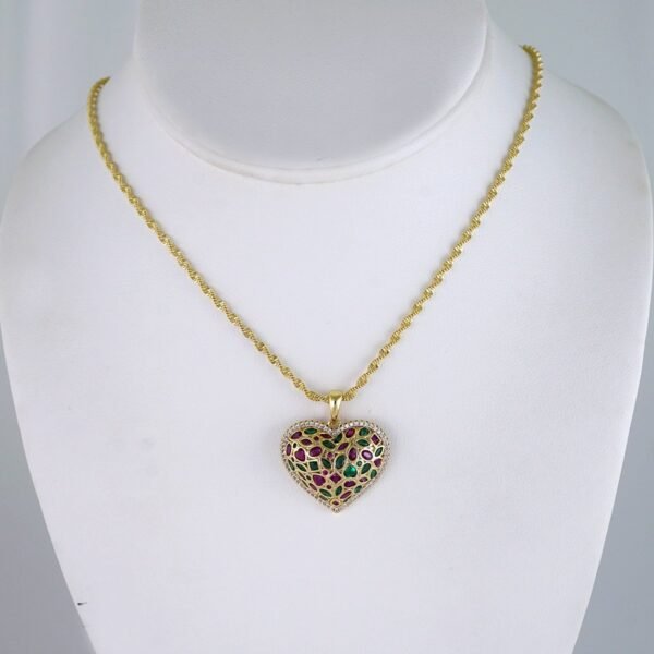 Cadenas & Colgantes/ Chain/Pendants/ Zircon Stone/ 14K Real Color/ 3mmx45cm// SET1315