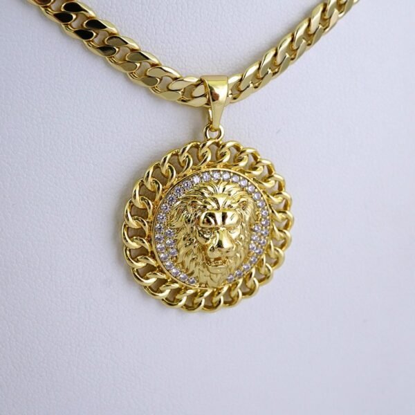 Cadenas & Colgantes/ Chain/Pendants/ Zircon Stone/ 14K Real Color/ 6mmx60cm// SET1317 - Image 2