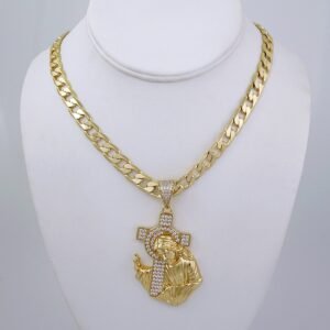 Cadenas & Colgantes/ Chain/Pendants/ Zircon Stone/ 14K Real Color/ 8mmx60cm// SET1318