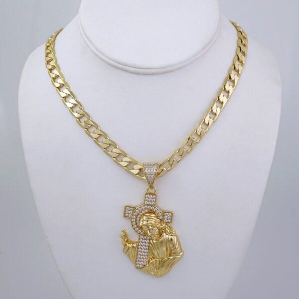 Cadenas & Colgantes/ Chain/Pendants/ Zircon Stone/ 14K Real Color/ 8mmx60cm// SET1318