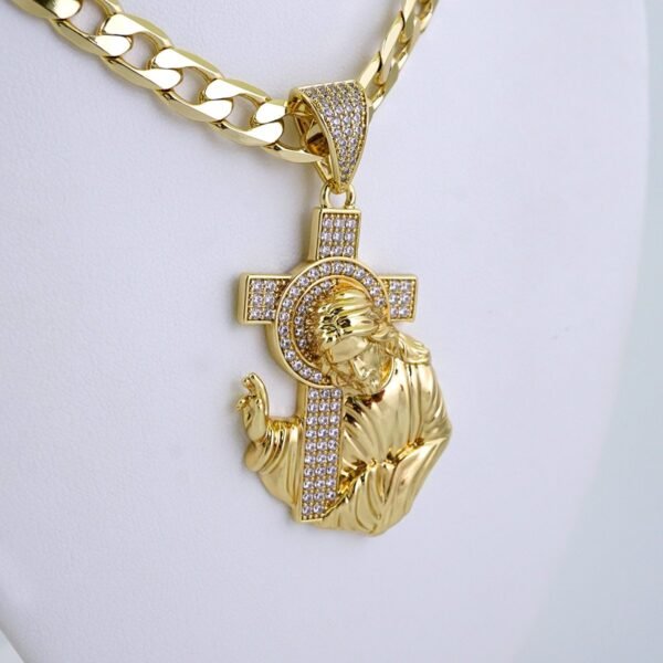 Cadenas & Colgantes/ Chain/Pendants/ Zircon Stone/ 14K Real Color/ 8mmx60cm// SET1318 - Image 2