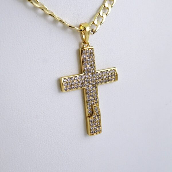 Cadenas & Colgantes/ Chain/Pendants/ Zircon Stone/ 14K Real Color/ 4mmx60cm// SET1320 - Image 2
