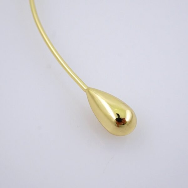 Gargantilla-Choker W-Plain-14K Real Color- Stainless Steel- 3mmx45cm-SET1328 - Image 2