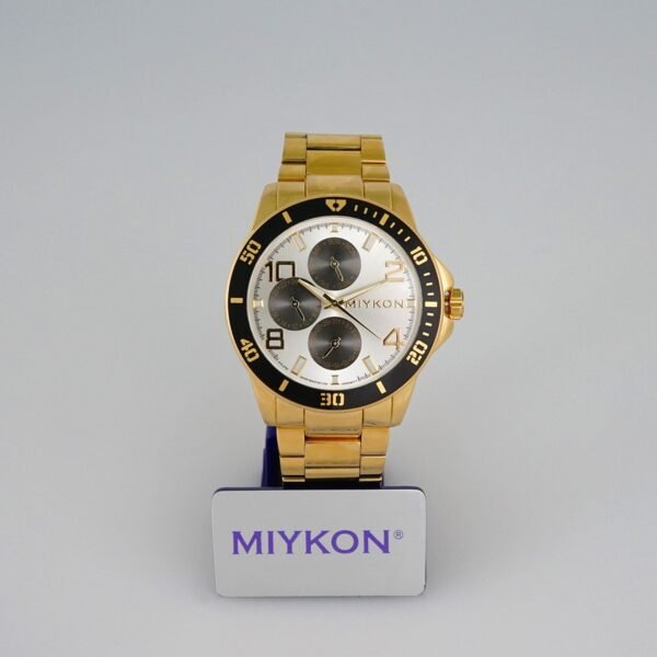 MEN’S MIYKON CLASSIC/  “GOLD STAINLESS STEEL”/  SILVER DIAL/  BATTERY// WMK10