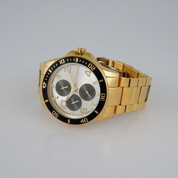 MEN’S MIYKON CLASSIC/  “GOLD STAINLESS STEEL”/  SILVER DIAL/  BATTERY// WMK10 - Image 2