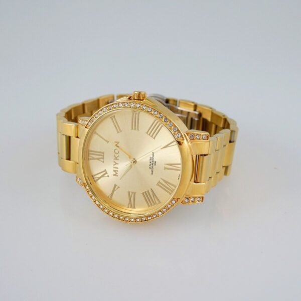 WOMAN'S MIYKON CLASSIC/  “GOLD STAINLESS STEEL”/  GOLDEN DIAL/  BATTERY// WMK19 - Image 2