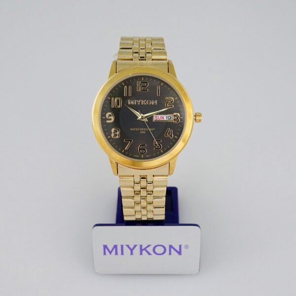WOMAN'S MIYKON CLASSIC/  “GOLD STAINLESS STEEL”/  BLACK DIAL/  BATTERY// WMK20