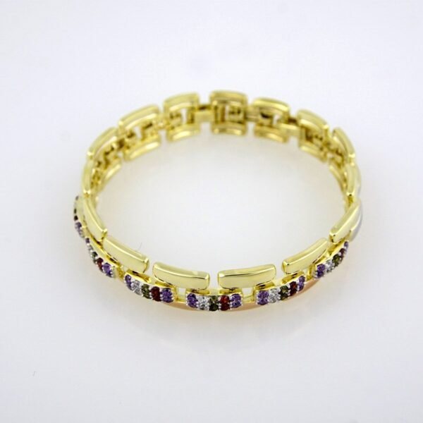 Bracelets Woman/ Manillas Mujer/  Zircon Stone/ 14K Real Color/  FREE SHIPPING OVER $50.00 DOLLAR PURCHASE///B0087 - Image 2