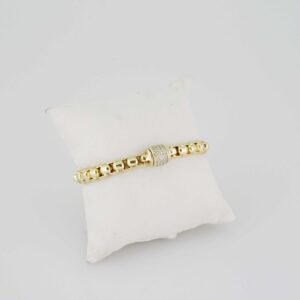 B1383 Bracelet - Pulseras - Zircon Stone - 14K Real Color