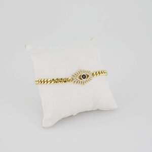 B1384 Bracelet - Pulseras - Zircon Stone - 14K Real Color