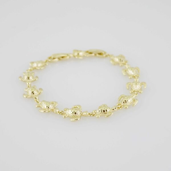 B1385 Bracelet - Pulseras - Plain - 14K Real Color - Image 2
