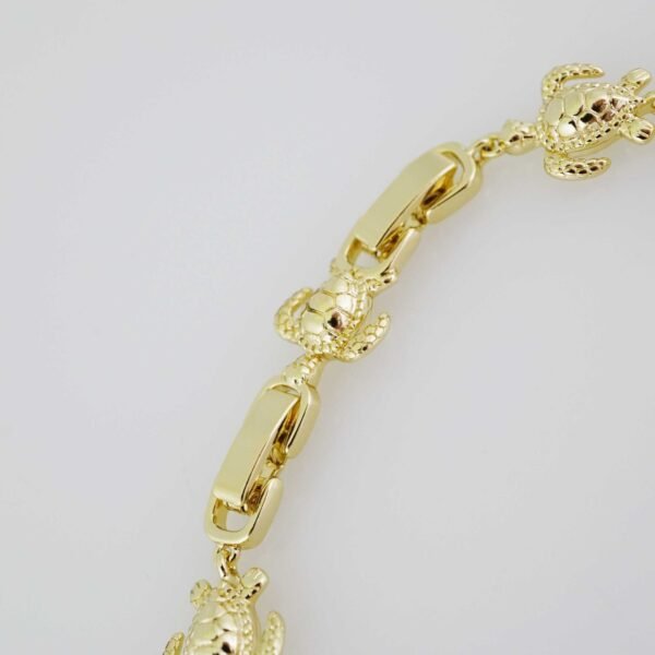 B1385 Bracelet - Pulseras - Plain - 14K Real Color - Image 3